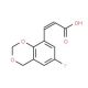 (2E)-3-(6-fluoro-4H-1,3-benzodioxin-8-yl)acrylic acid - chemical structure image