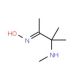 (2E)-3-Methyl-3-(methylamino)butan-2-one oxime (CAS 90713-76-1) - chemical structure image