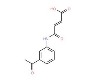 (2E)-4-[(3-Acetylphenyl)amino]-4-oxobut-2-enoic acid - chemical structure image