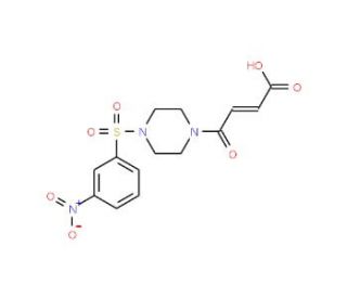 (2E)-4-{4-[(3-nitrophenyl)sulfonyl]piperazin-1-yl}-4-oxobut-2-enoic acid - chemical structure image