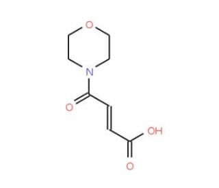 (2E)-4-morpholin-4-yl-4-oxobut-2-enoic acid - chemical structure image