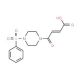 (2E)-4-oxo-4-[4-(phenylsulfonyl)piperazin-1-yl]but-2-enoic acid - chemical structure image