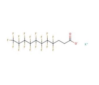 2H,2H,3H,3H-Perfluoroundecanoic acid potassium salt (CAS 83310-58-1) - chemical structure image