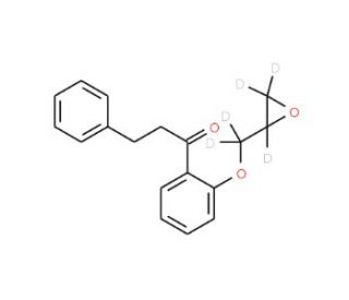 2&prime;-(2,3-Epoxypropoxy-d5)-3-phenyl-propiophenone (CAS 1189450-87-0) - chemical structure image