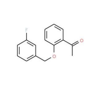 2&prime;-(3-Fluorobenzyloxy)acetophenone (CAS 845823-26-9) - chemical structure image