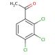 2′,3′,4′-Trichloroacetophenone (CAS 13608-87-2) - chemical structure image
