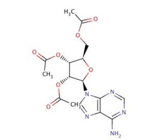 2&prime;,3&prime;,5&prime;-Tri-O-acetyladenosine (CAS 7387-57-7) - chemical structure image