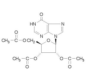 2&prime;,3&prime;,5&prime;-Tri-O-acetylinosine (CAS 3181-38-2) - chemical structure image