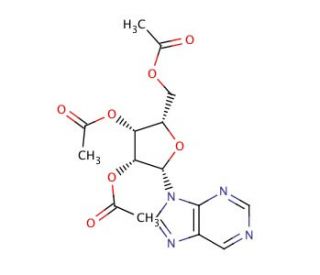 2&prime;,3&prime;,5&prime;-Tri-O-acetylnebularine - chemical structure image