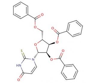 2&prime;,3&prime;,5&prime;-Tri-O-benzoyl-2-thiouridine - chemical structure image