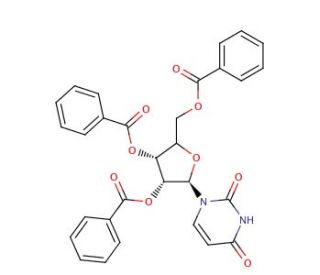 2&prime;,3&prime;,5&prime;-Tri-O-benzoyluridine (CAS 1748-04-5) - chemical structure image