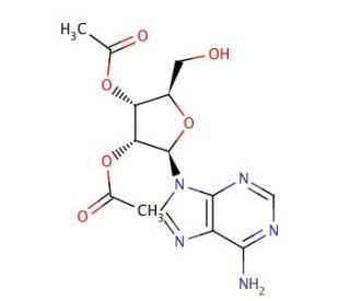 2&prime;,3&prime;-Di-O-acetyladenosine (CAS 29886-19-9) - chemical structure image