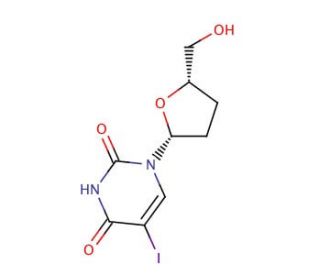 2&prime;,3&prime;-Dideoxy-5-iodouridine (CAS 105784-83-6) - chemical structure image