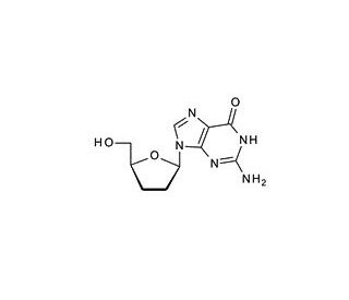 2′,3′-Dideoxyguanosine (CAS 85326-06-3) - chemical structure image
