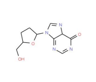 2&prime;,3&prime;-Dideoxyinosine-13C2,15N - chemical structure image