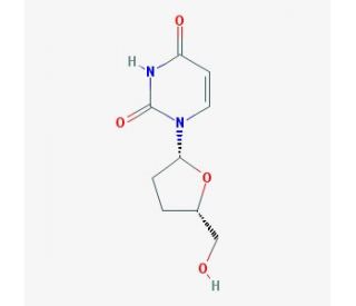 2&prime;,3&prime;-Dideoxyuridine (CAS 5983-09-5) - chemical structure image