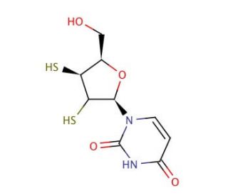 2&prime;,3&prime;-Dithiouridine (CAS 156592-92-6) - chemical structure image