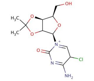 2&prime;,3&prime;-O-Isopropylidene-5-chlorocytidine - chemical structure image