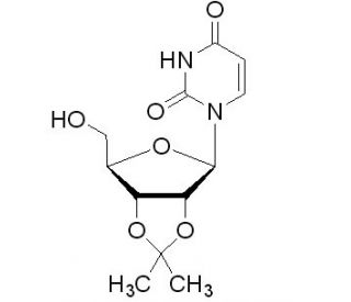 2&prime;,3&prime;-O-Isopropylideneuridine (CAS 362-43-6) - chemical structure image