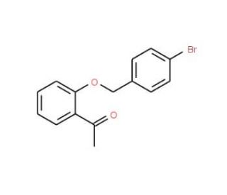 2&prime;-(4-bromobenzyloxy)acetophenone (CAS 845866-47-9) - chemical structure image