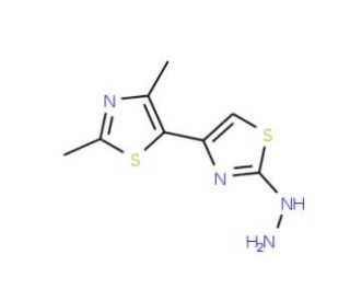 (2&prime;,4&prime;-Dimethyl-[4,5&prime;]bithiazolyl-2-yl)-hydrazine - chemical structure image