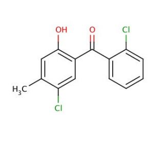2&prime;,5-Dichloro-2-hydroxy-4-methylbenzophenone (CAS 263554-77-4) - chemical structure image
