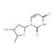 2′,5′-Dideoxyuridine (CAS 35959-50-3) - chemical structure image