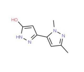 2&prime;,5&prime;-Dimethyl-1H,2&prime;H-[3,3&prime;]bipyrazolyl-5-ol - chemical structure image
