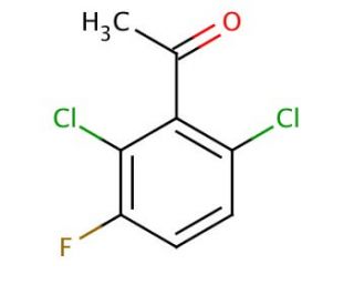 2&prime;,6&prime;-Dichloro-3&prime;-fluoroacetophenone (CAS 290835-85-7) - chemical structure image