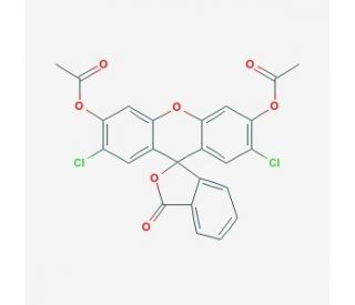 2&prime;,7&prime;-Dichlorofluorescein diacetate (CAS 2044-85-1) - chemical structure image