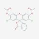 2′,7′-Dichlorofluorescein diacetate (CAS 2044-85-1) - chemical structure image