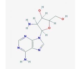 2&prime;-Amino-2&prime;-deoxyadenosine (CAS 10414-81-0) - chemical structure image
