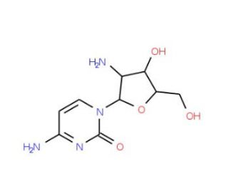 2&prime;-Amino-2&prime;-deoxycytidine (CAS 26889-42-9) - chemical structure image