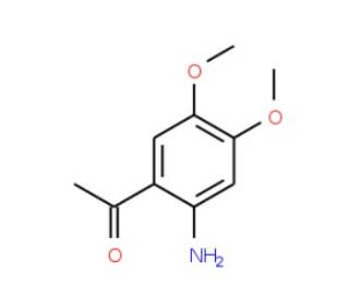 2&prime;-Amino-4&prime;,5&prime;-dimethoxyacetophenone (CAS 4101-30-8) - chemical structure image