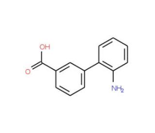 2&prime;-Amino-biphenyl-3-carboxylic acid (CAS 177171-15-2) - chemical structure image