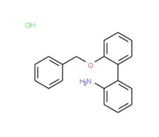 2&prime;-Benzyloxy[1,1-biphenyl]-2-amine hydrochloride (CAS 1170524-29-4) - chemical structure image