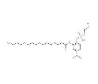 2&prime;-(&beta;-Bromoethylphosphoryl)-5&prime;-nitrohexadecananilide (CAS 60301-90-8) - chemical structure image