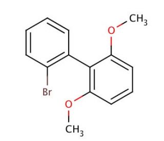 2&prime;-Bromo-2,6-dimethoxybiphenyl (CAS 755017-61-9) - chemical structure image