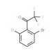 2′-Bromo-6′-chloro-2,2,2-trifluoroacetophenone - chemical structure image