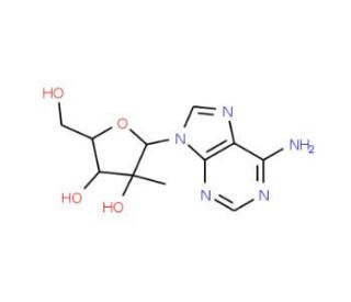 2&prime;-C-Methyladenosine (CAS 15397-12-3) - chemical structure image