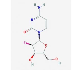 2&prime;-deoxy-2&prime;-Fluorocytidine (CAS 10212-20-1) - chemical structure image