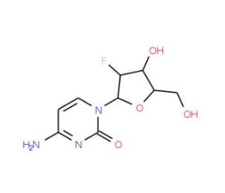 2&prime;-Deoxy-2&prime;-fluorocytidine Hydrate (CAS 10212-20-1) - chemical structure image