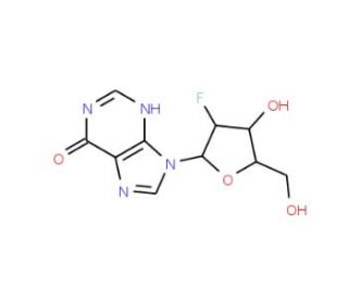 2&prime;-Deoxy-2&prime;-fluoroinosine (CAS 80049-87-2) - chemical structure image