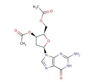 2&prime;-Deoxy-3&prime;,5&prime;-di-O-acetylguanosine - chemical structure image