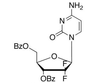 2&prime;-Deoxy-3&prime;,5&prime;-di-O-benzoyl-2&prime;,2&prime;-difluorocytidine (CAS 134790-39-9) - chemical structure image