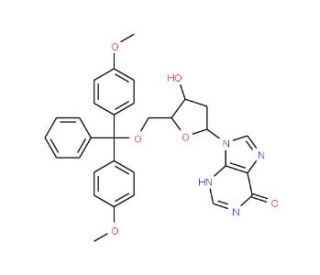 2&prime;-Deoxy-5&prime;-O-DMT-inosine (CAS 93778-57-5) - chemical structure image