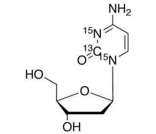 2′-Deoxy Cytidine-13C,15N2 (CAS 207121-53-7 (unlabeled)) - chemical structure image