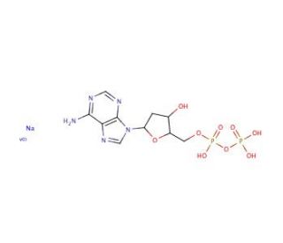 2′-Deoxyadenosine 5′-diphosphate sodium salt (CAS 72003-83-9) - chemical structure image