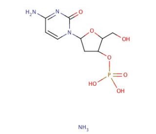 2&prime;-Deoxycytidine 3&prime;-monophosphate ammonium salt (CAS 102783-50-6) - chemical structure image