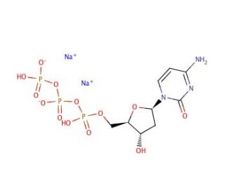 2&prime;-Deoxycytidine 5&prime;-triphosphate disodium salt (CAS 102783-51-7) - chemical structure image